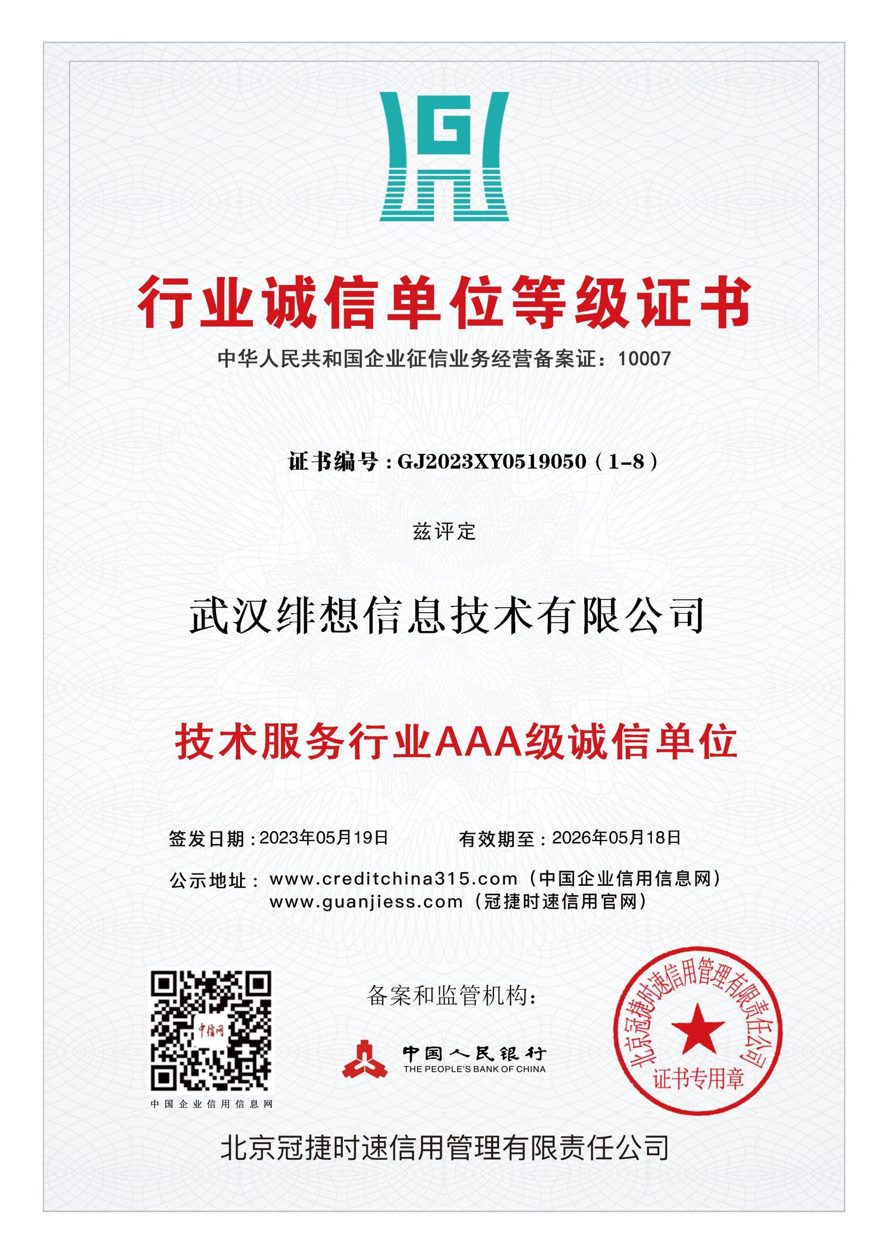 行业诚信单位证书.jpg